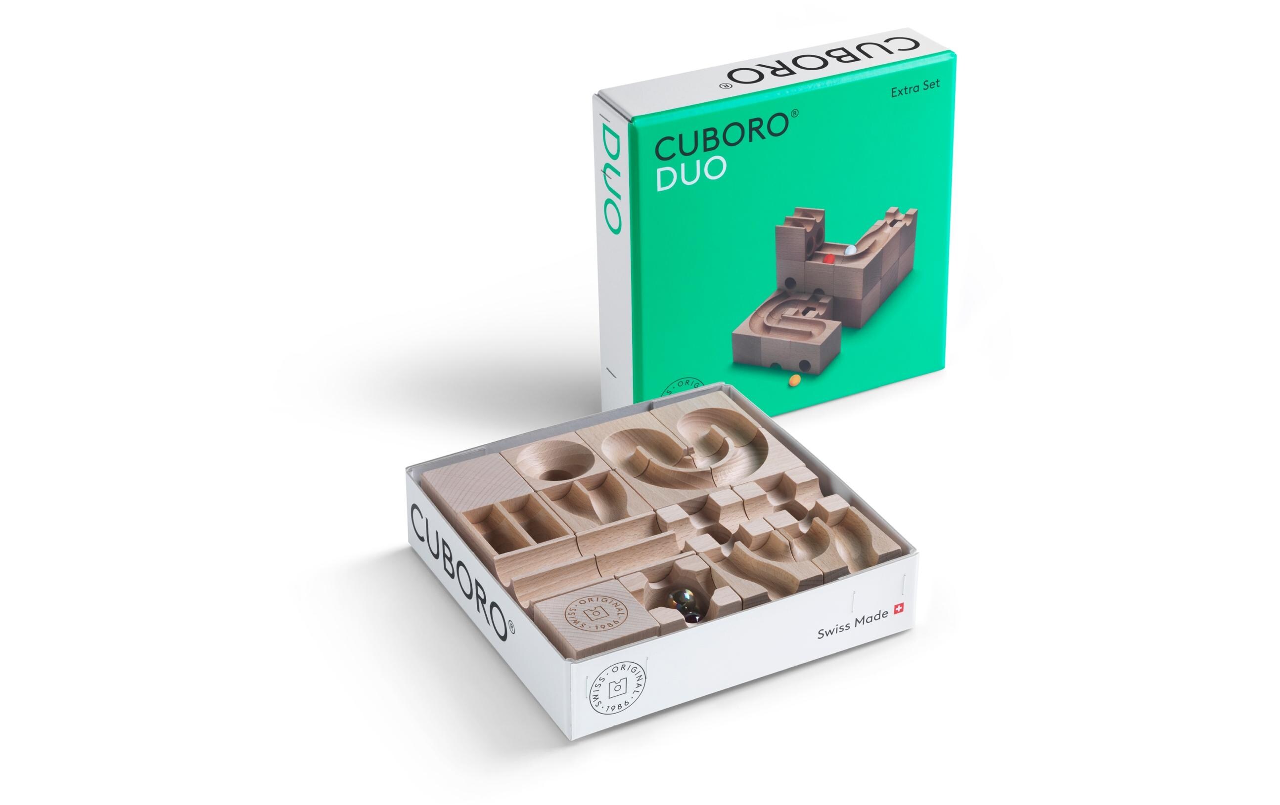 Kugelbahn Zubehör CUBORO DUO<br>Extra-Set für zweispurige Bahnen