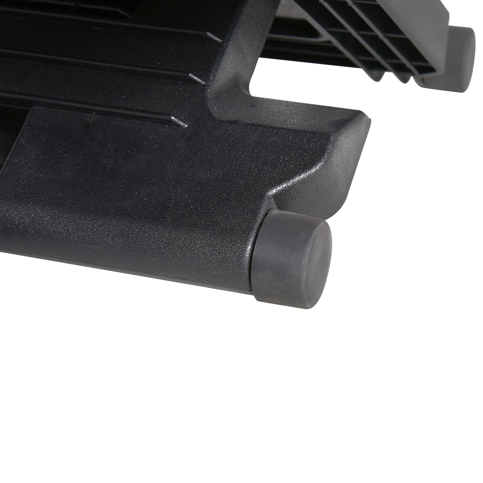 HOMCOM Fußstütze verstellbar schwarz 45 x 34 x 10-16,5 cm (BxTxH)