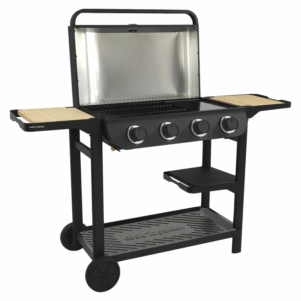 Cook'in garden - barbecue gaz flavo 76 sc sur chariot