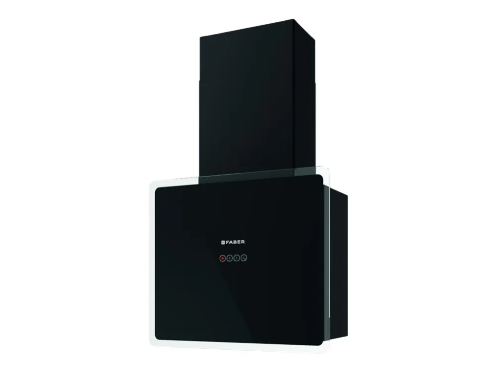 Faber Glam-Fit 55 BK - Hætte - skorsten - bredde: 54.8 cm - dybde: 22.5 cm - udtrækning og recirkulation (-) - med intern motor - sort