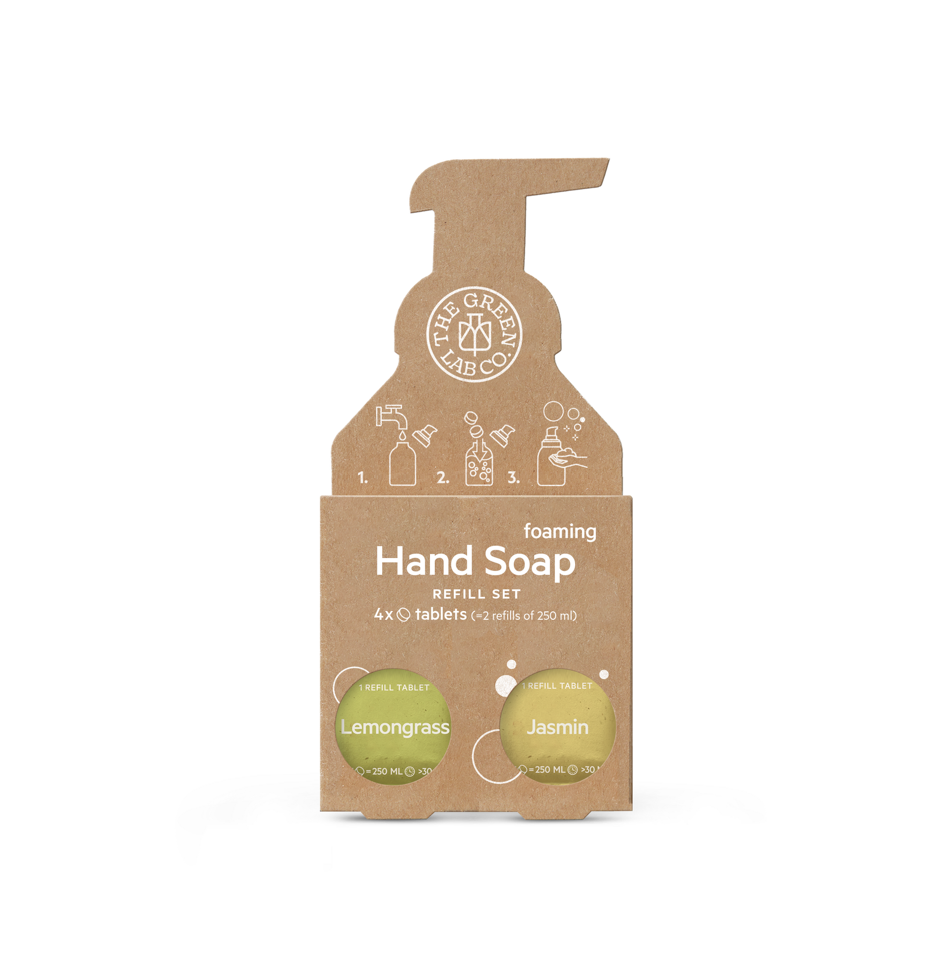 The Green Lab Co. Hand Soap Tablets Refill Set Lemongrass & Jasmine