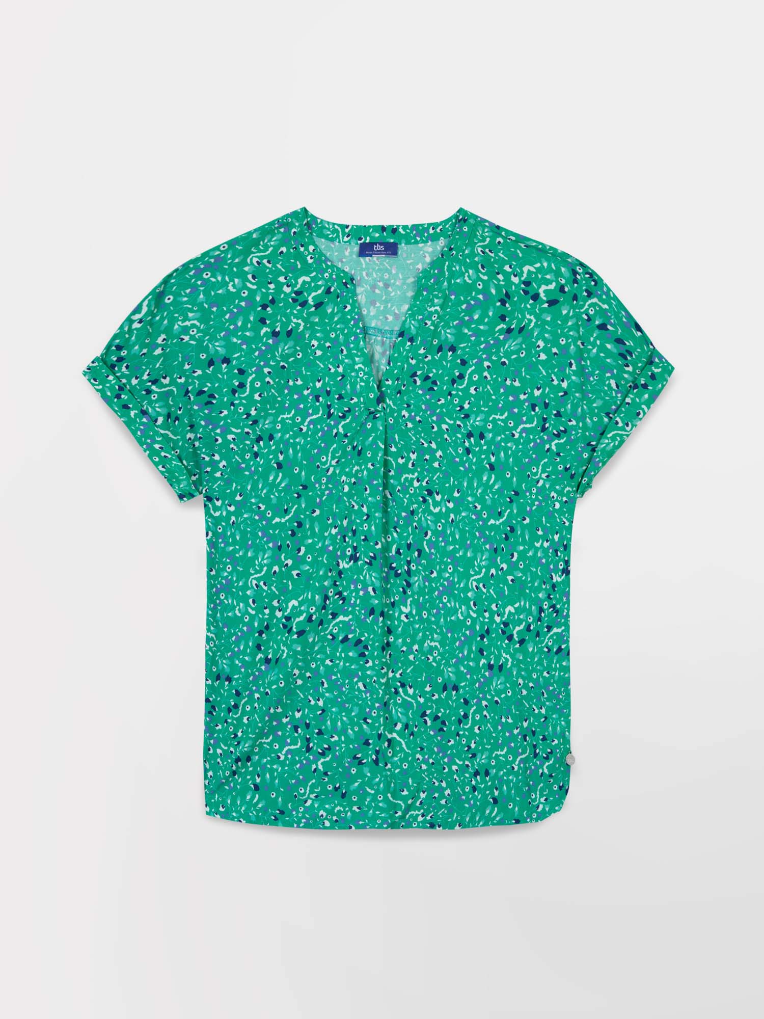 Blouse Femme Fluide & Légère Motif Vert