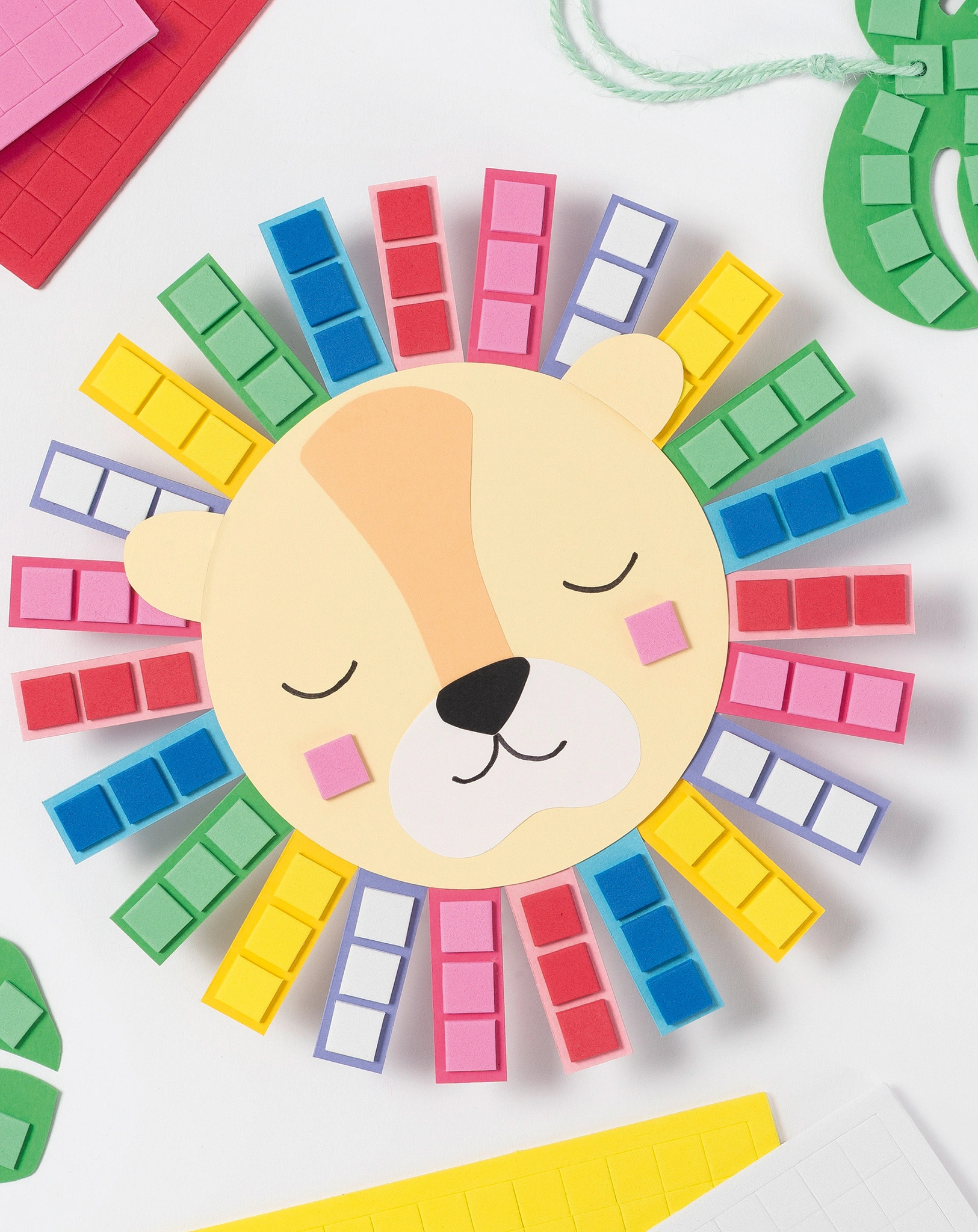 Moosgummi Mosaik BASIC in 6 Farben