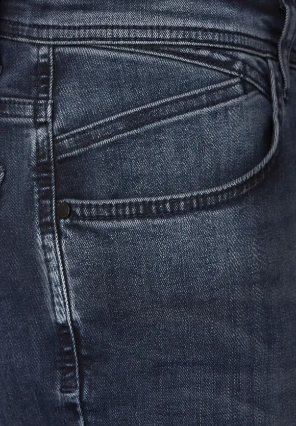 Dunkelblaue Slim Fit Jeans - blue overdyed black