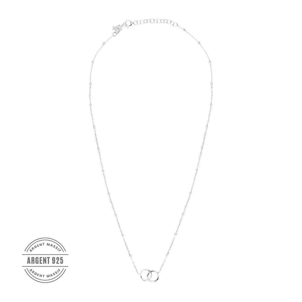 Clio Blue Collier Argenté Anneaux Clio Blue CO4008