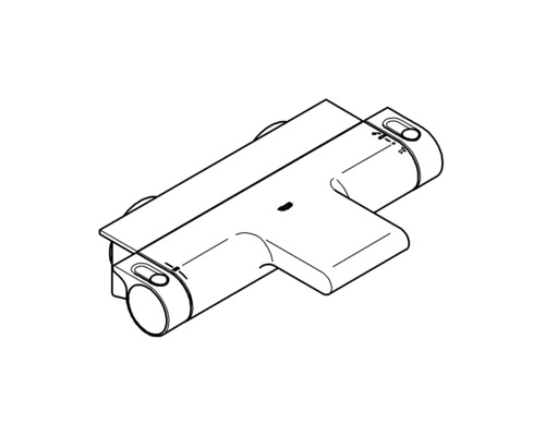GROHE badkraan met thermostaat GROHTHERM 2000 chroom 34464001