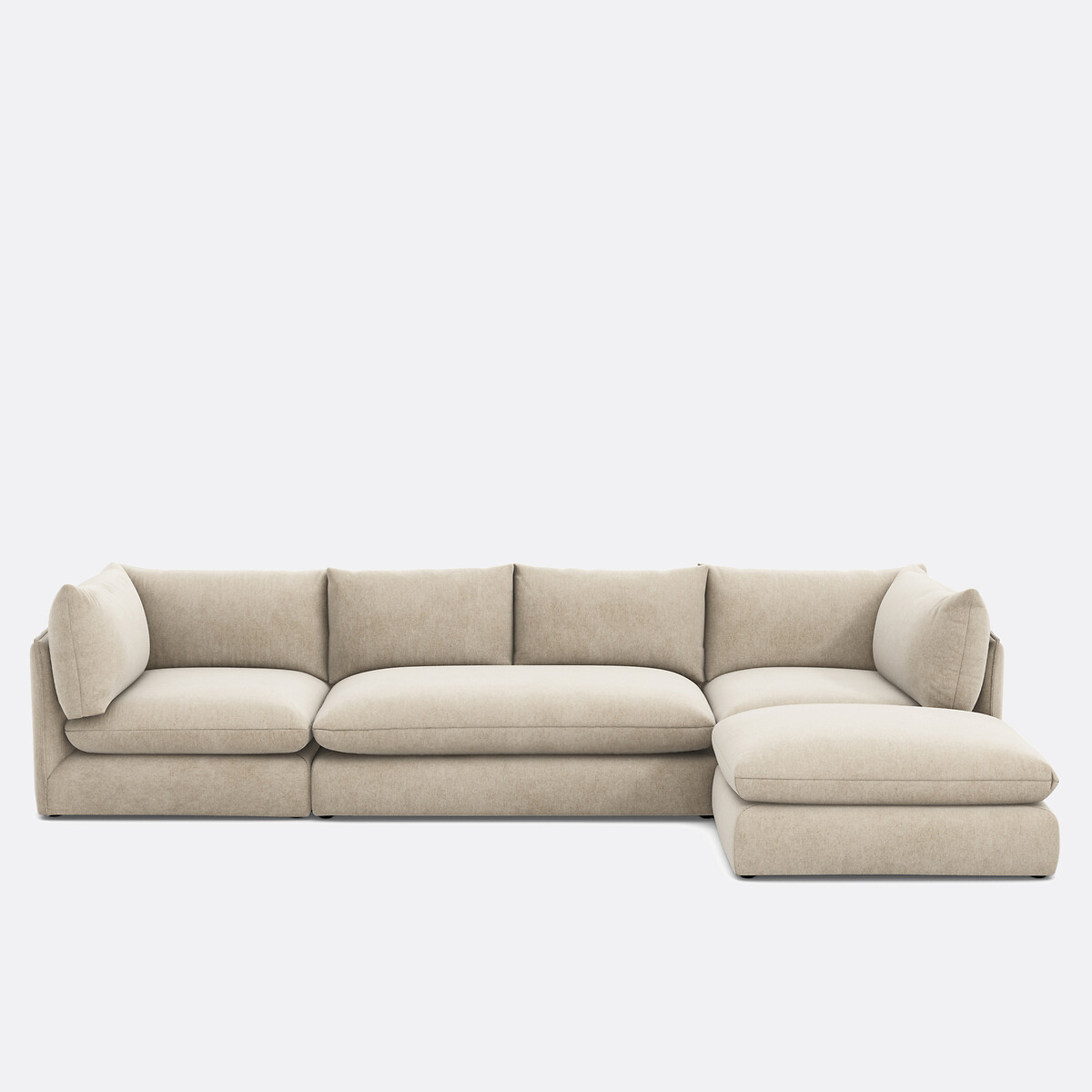 LA REDOUTE INTERIEURS<br>Sofá modular de 2 lugares. poliéster manchado, Malo