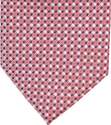 Suitable Stropdas Zijde Ruit Rood F91-5 F91-20 kopen