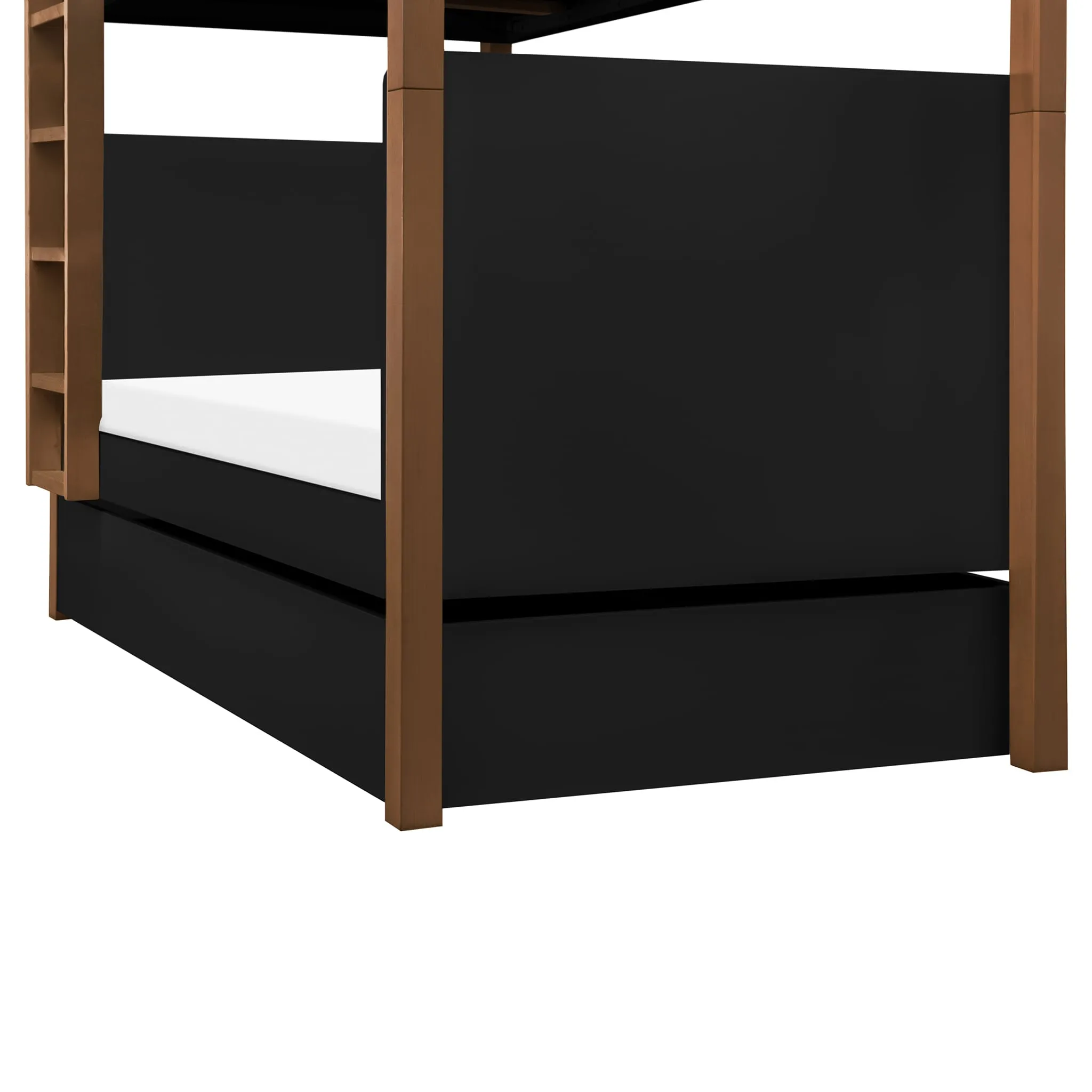Million Dollar Baby Tiroir de Rangement pour Lit Gigogne Simple Universel - Noir
