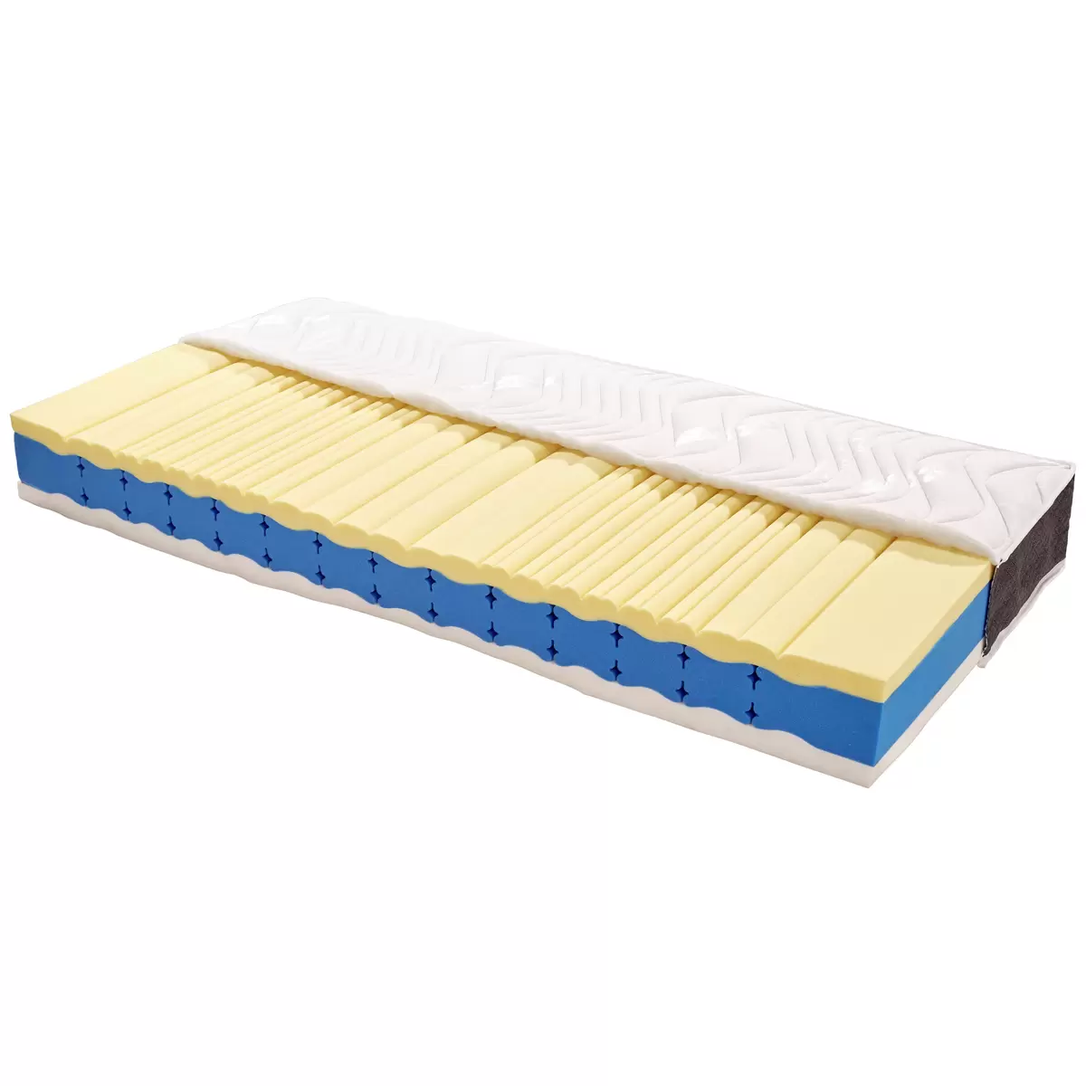 Matratze Deluxe 90x200 grau,weiss