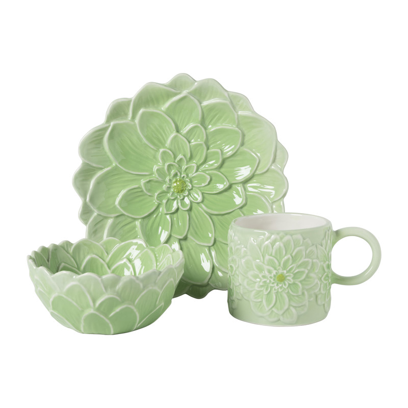 Mok bloem - groen - 225 ml