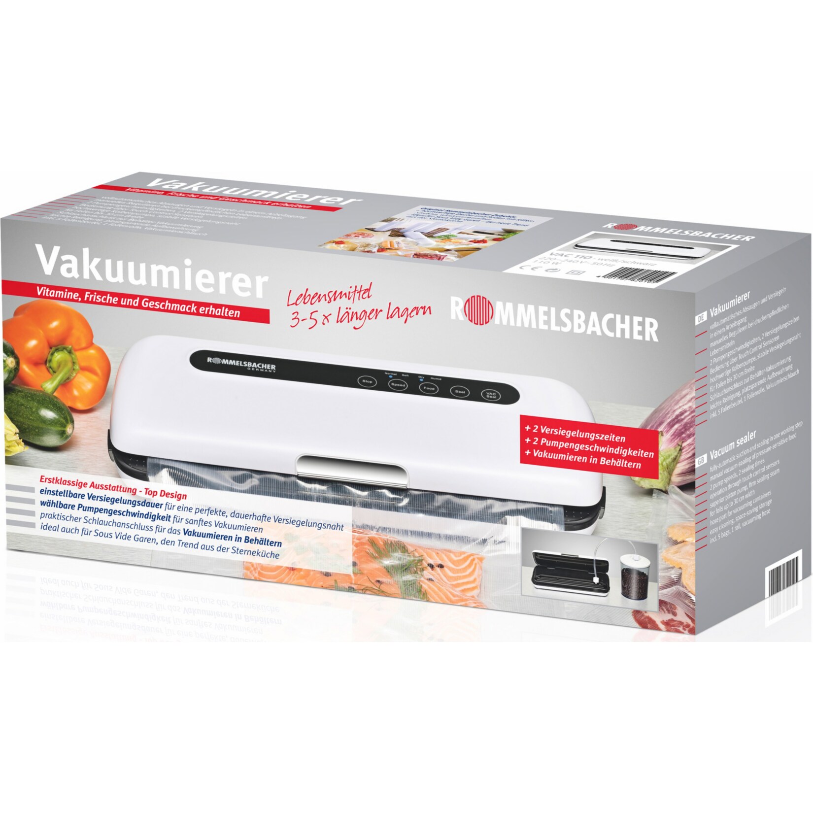 Rommelsbacher Vakuumiergerät Vakuumiergerät VAC 110