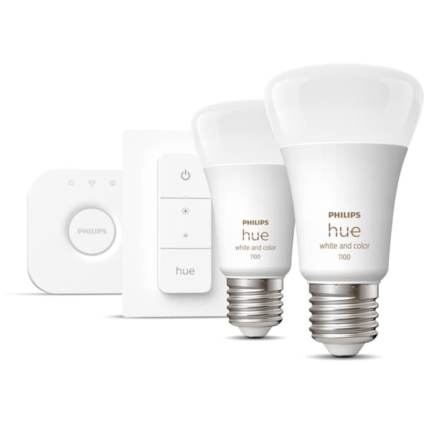 Philips Hue WCA Startsett Lyskilde 9W A60 E27 2pk