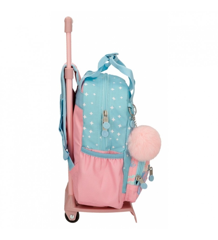 Mochila pequena com rodas Enso Keep The Oceans Clean - Azul