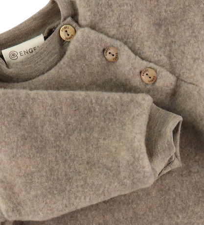 Engel Bluse - Uld - Walnut Melange