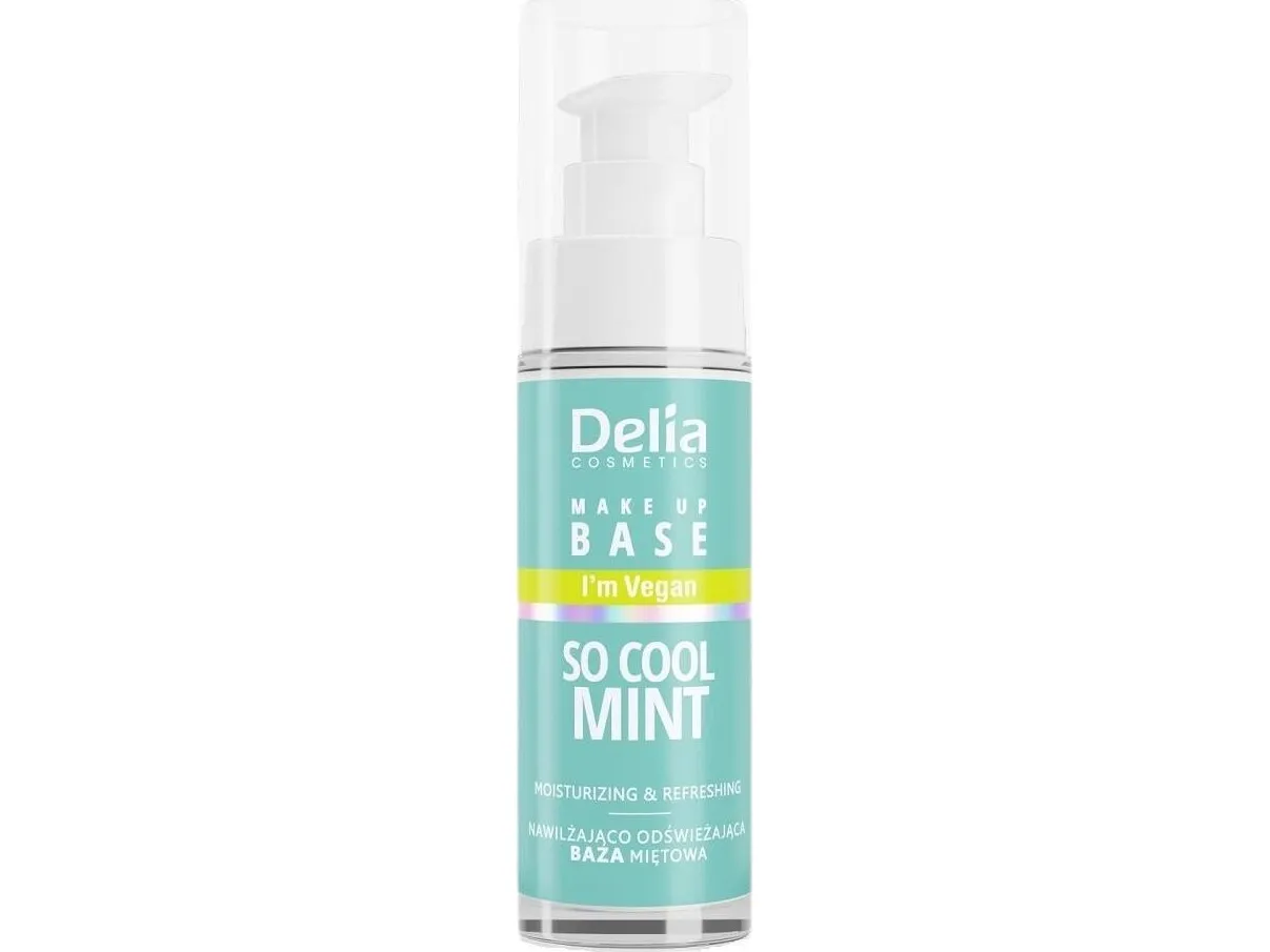 Delia Cosmetics Vegansk fugtgivende og forfriskende Make-up Base So Cool Mint 30ml