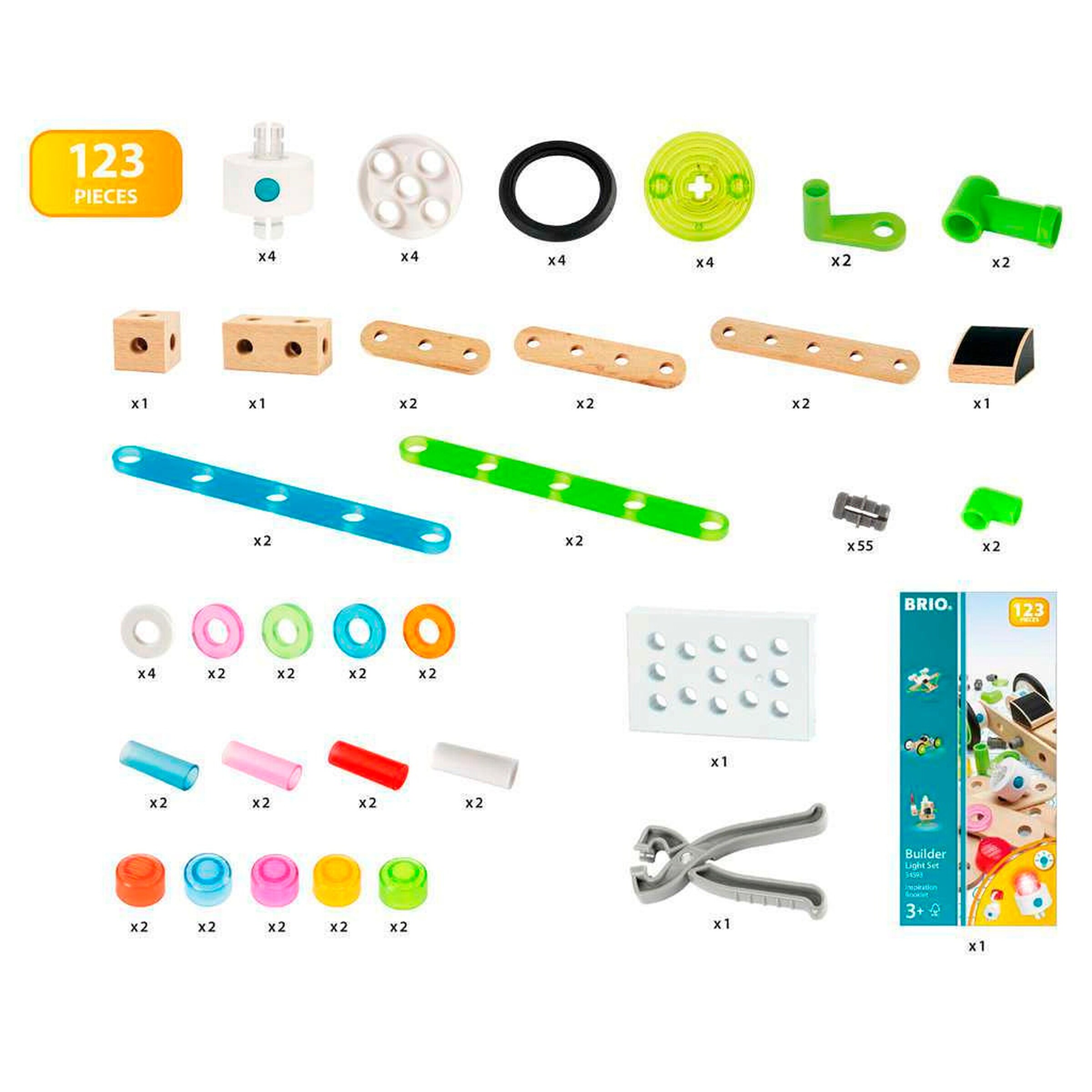 BRIO Licht-Konstruktionsset, 120 Teile