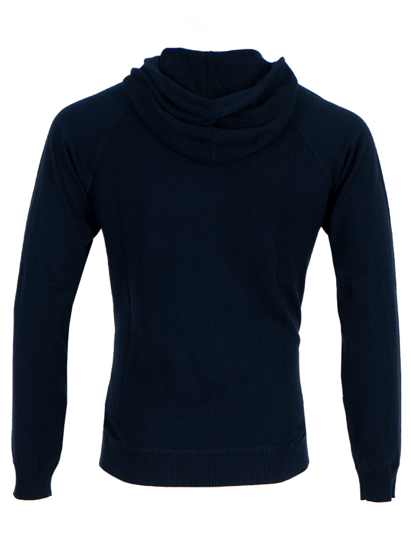 PETROL IND PULL CAPUCHE MAILLE FINE HOMME MARINE