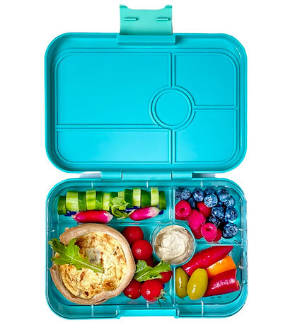 Yumbox Brotdose m. 5 Zimmer - Bento Tapas - Antibes Blue/Jungle