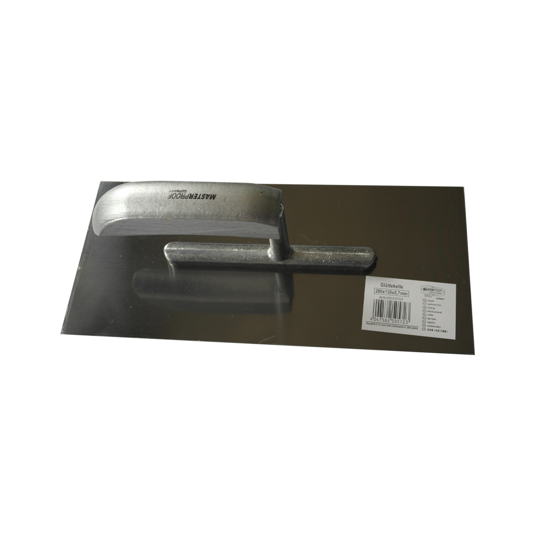 Masterproof Glättekelle 280x130x0.7mm Stahl gehärtet
