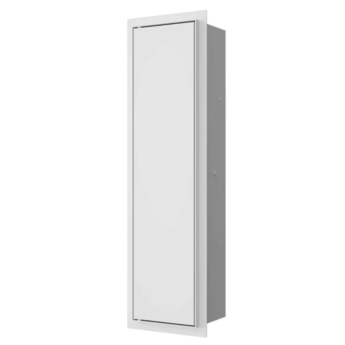 Saniclear Hide inbouw toiletborstel met rolhouder mat wit