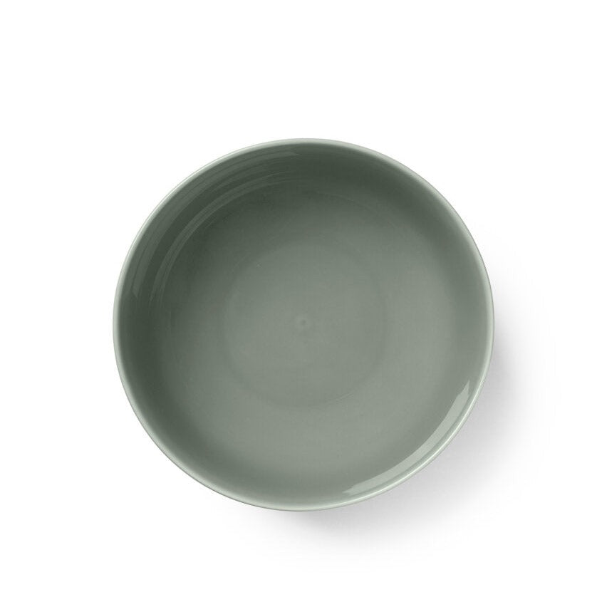 Lyngby Porcelæn  Rhombe Earth Skål, moss - Ø13 cm.