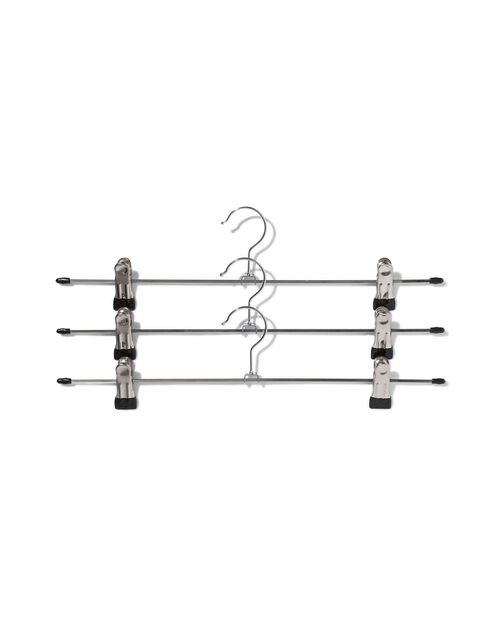 3 cintres pour pantalon en métal