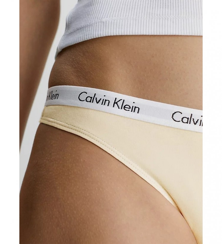 Pacote com 5 tangas Calvin Klein Carousel multicoloridas