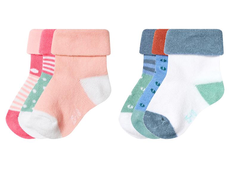 3 Paar baby sokken