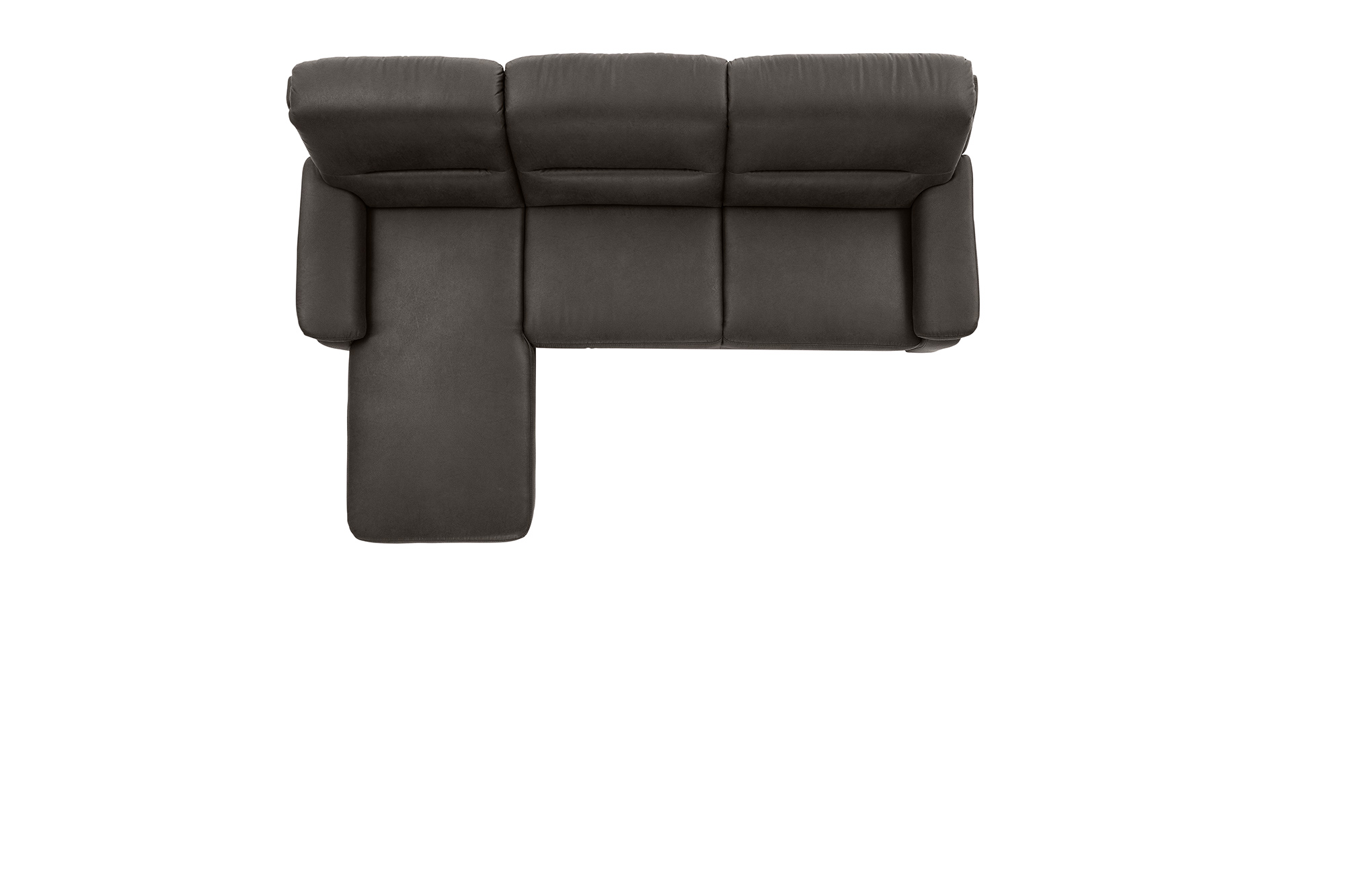polsterpower Ecksofa - Saddle anthrazit - Basismodell - Recamiere links