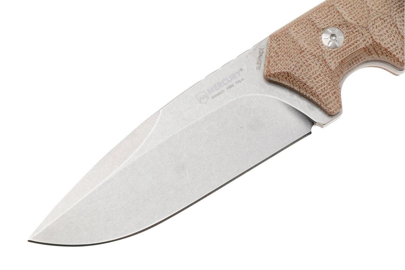 Mercury Ranger 923-23-3VCNC Stonewashed Sleipner, Green Canvas Micarta, bushcraftmes