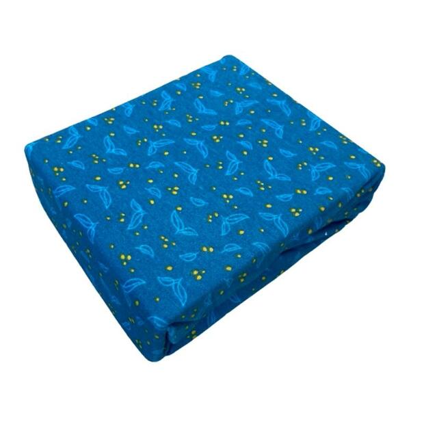 Drap Housse Jersey 60x120 cm Feuillage Canard - FEE MOI DORMIR