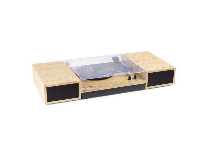 Fenton Plattenspieler RP165L Hellbraun HiFi-Plattenspieler mit Riemenantrieb