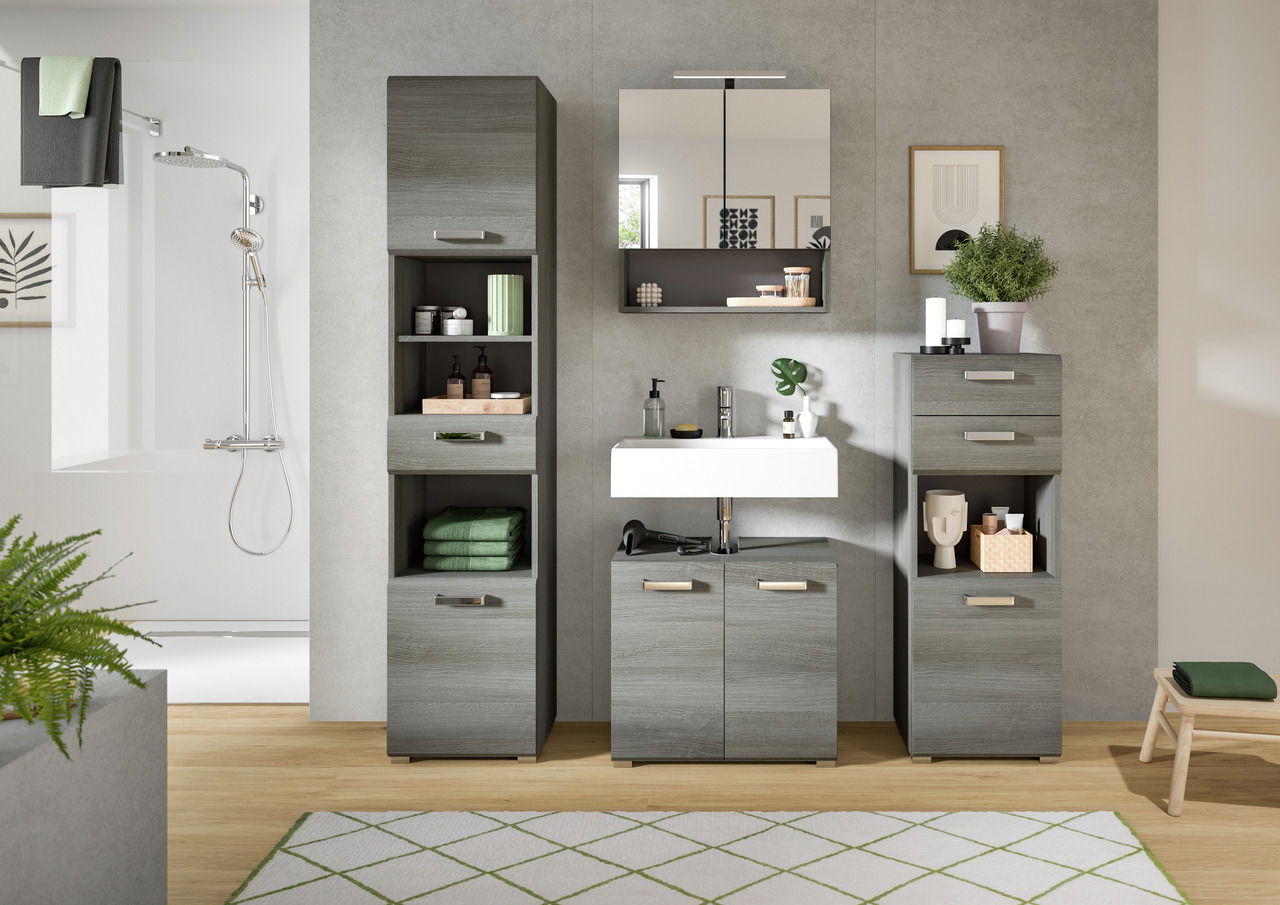 MID.YOU Standschrank SILVER