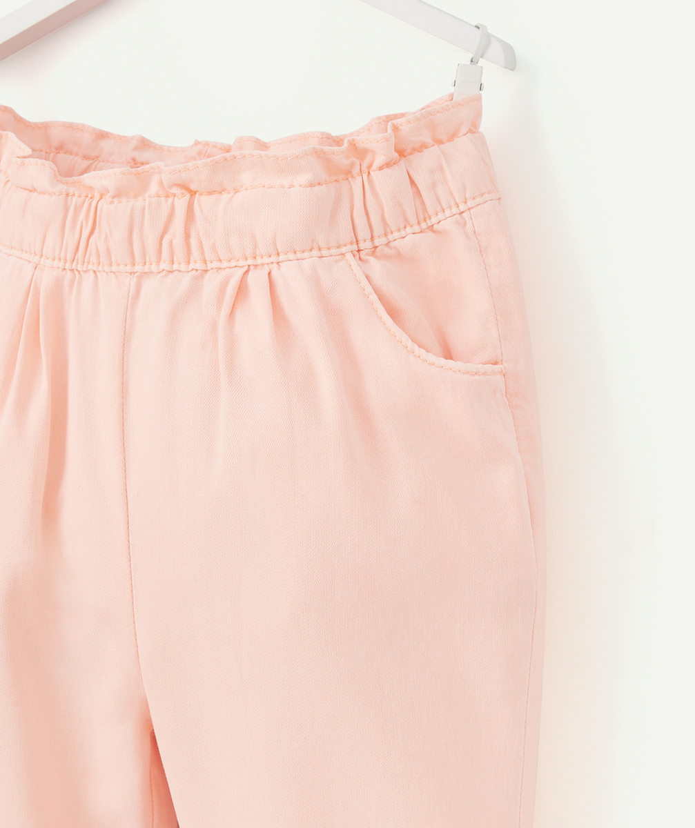 PANTALON FLUIDE BÉBÉ FILLE ROSE NÉON