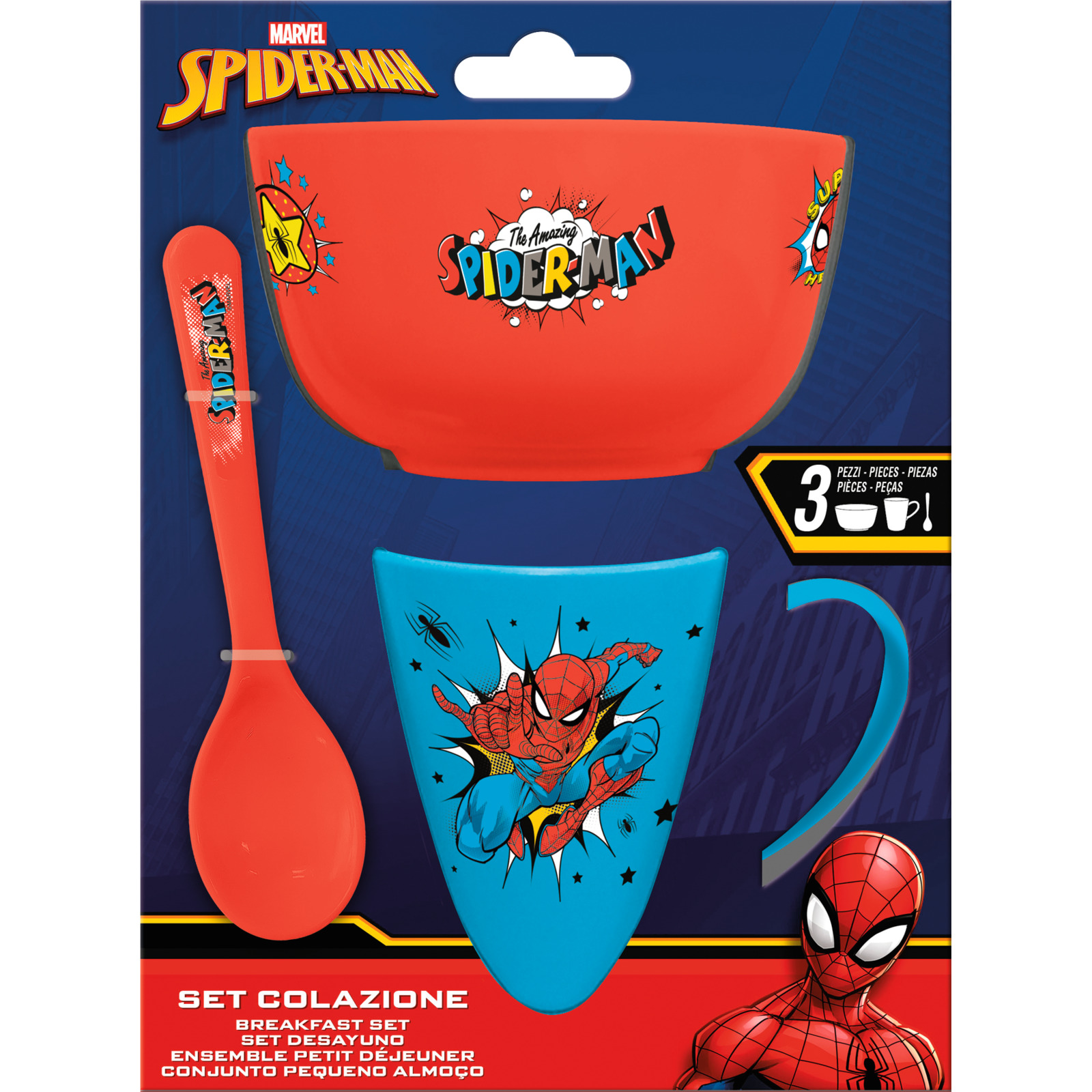Frühstücksset SPIDERMAN 3tlg