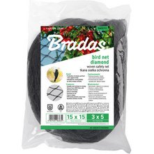 Filet de protection anti-oiseaux, 2 x 5 m, noir