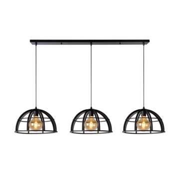 Lucide hanglamp Dikra zwart Ø40 cm