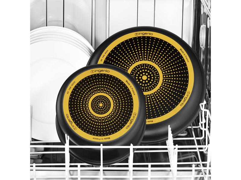 Tefal Kochgeschirr-Set Ingenio Easy On 10-teilig, Schwarz Pfannen- und Kochtopf Set