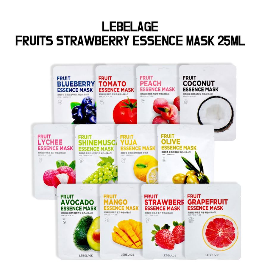 LEBELAGE - Fruit Essence Masker - 12 Soorten