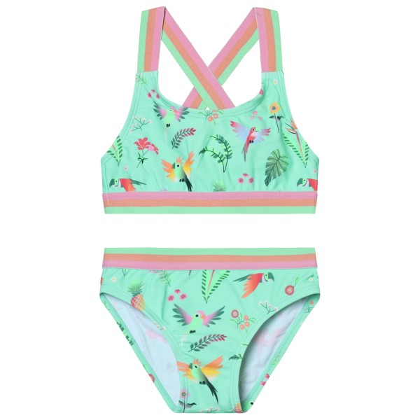 Color Kids - Kid's Bikini with Contrast Straps AOP - Bikini