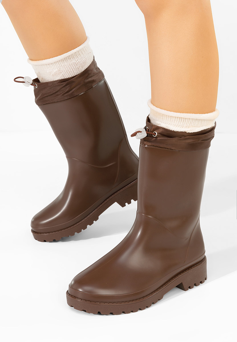 Bottes en caoutchouc brunes Zunaira