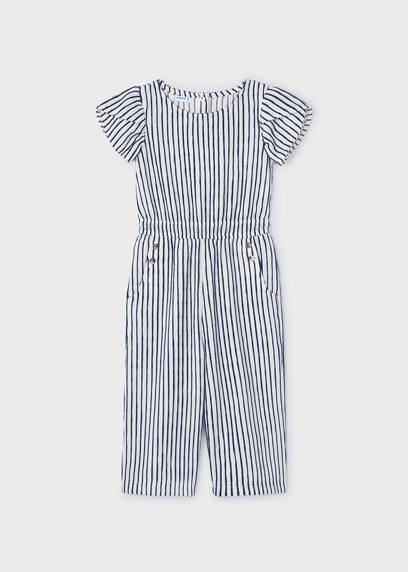Macacão infantil em malha lurex, cor off-white