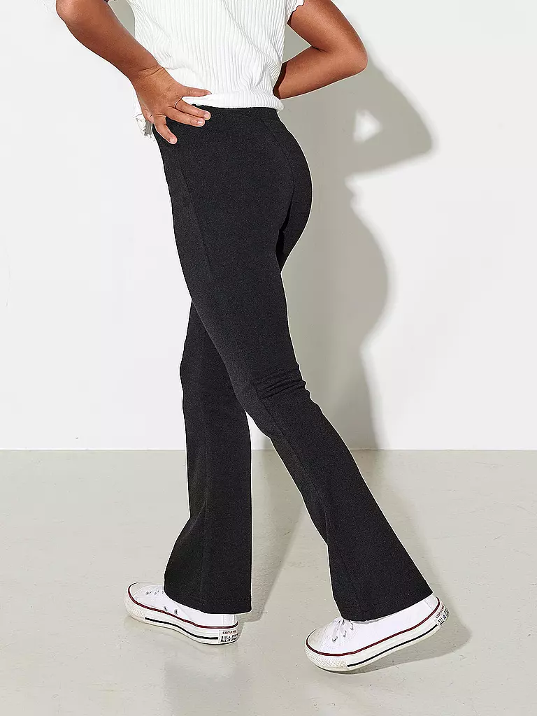 ONLY Mädchen Leggings KONPAIGE Flared Fit schwarz
