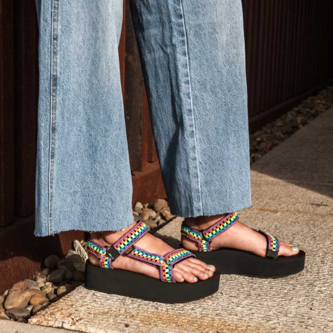 Dames Flatform Universal Sandal