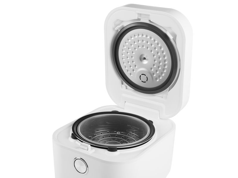 FURBER Reiskocher SAN Induktion 3 L, Weiss Innovative Technologie für perfekt gekochten Reis im Handumdrehen