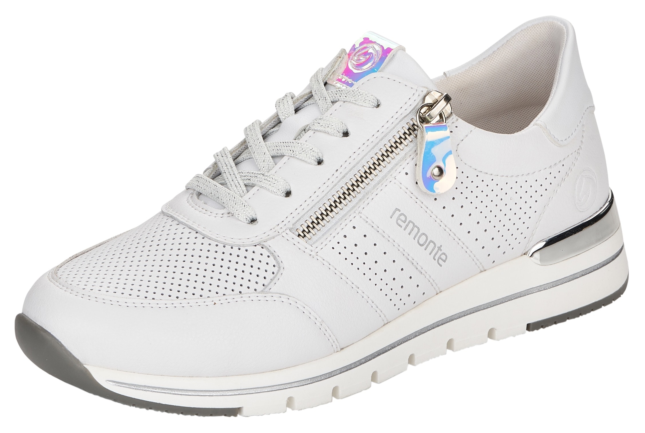 Remonte Keilsneaker  mit seitlichem Reissverschluss, Freizeitschuh, Halbschuh, Schnürschuh