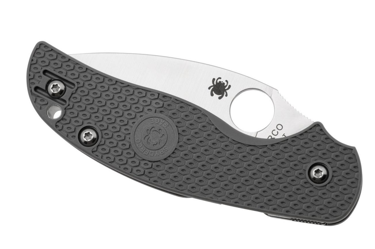 Spyderco Sage 5 Lightweight Maxamet C123PGY Gray FRN, zakmes
