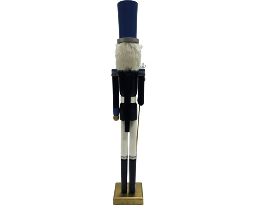 Decoratief figuur Lafiora notenkraker blauw H 85 cm