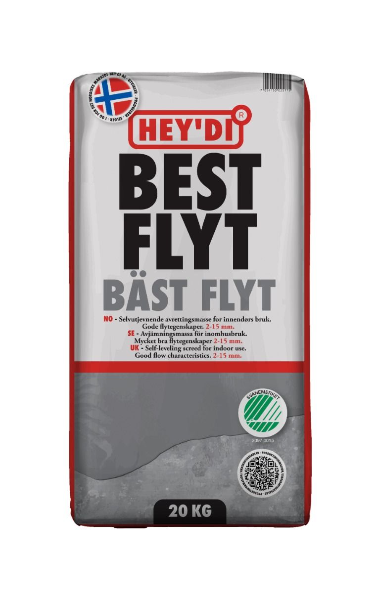 AVRETTINGSMASSE HEY'DI BEST FLYT 20KG